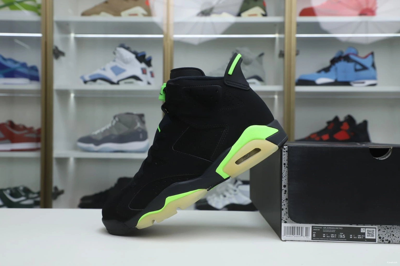 AIR GREEN' 'ELECTRIC JORDAN 6 RETRO 0301